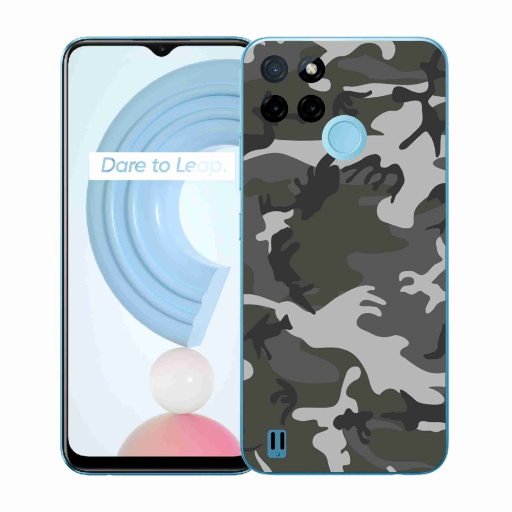 Zselés borítás mmCase a Realme C21Y/C25Y készülékhez - álcázó mintás