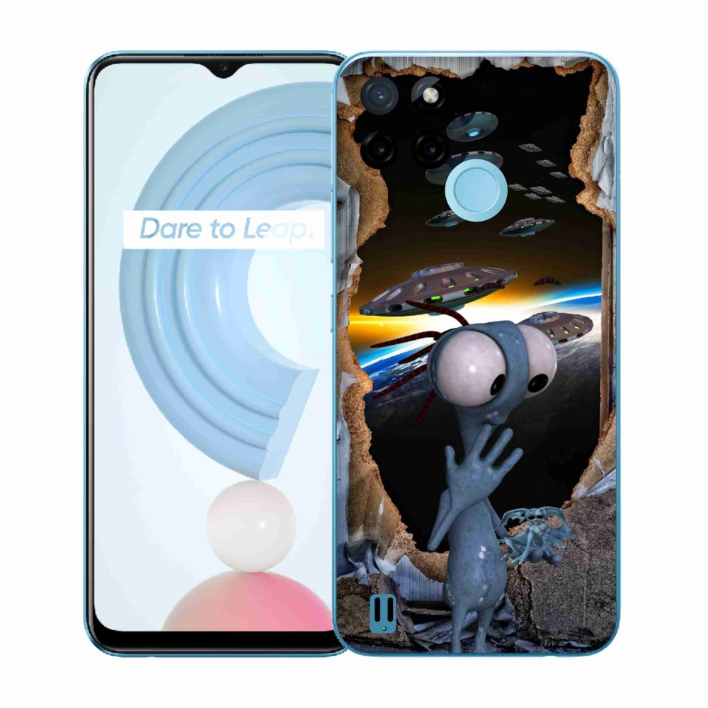 Zselés borítás mmCase a Realme C21Y/C25Y készülékhez - idegen