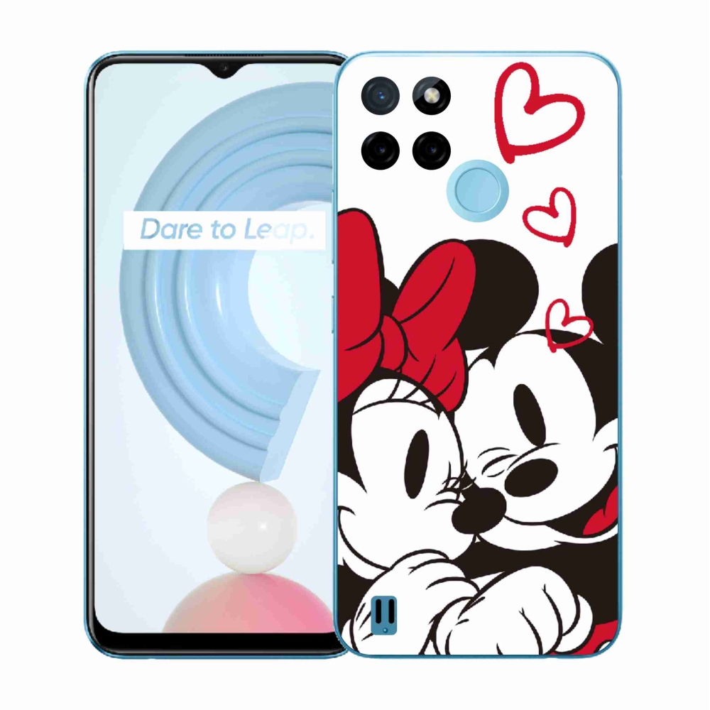 Zselés borító mmCase a Realme C21Y/C25Y készülékhez - minnie és mickey