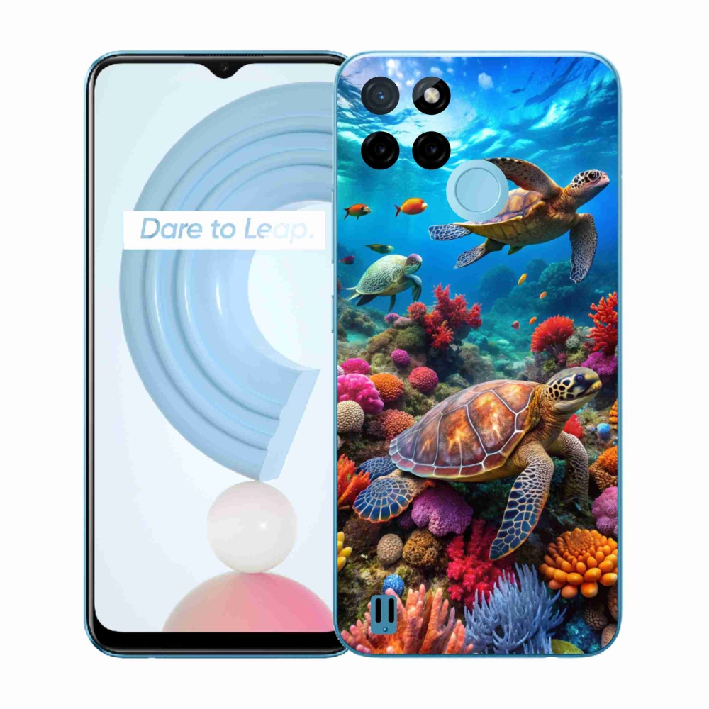 Zselés borítás mmCase a Realme C21Y/C25Y készülékhez - Sea World 2