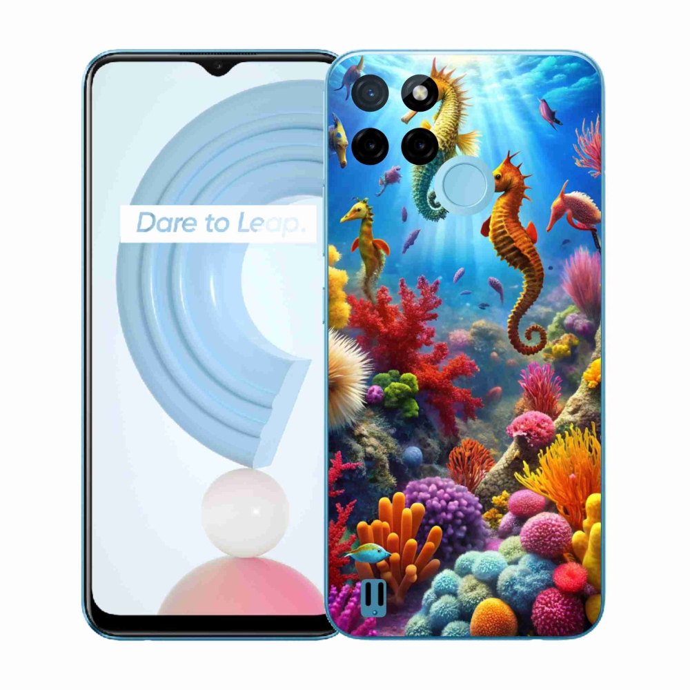 Zselés borítás mmCase a Realme C21Y/C25Y készülékhez - Sea World 3