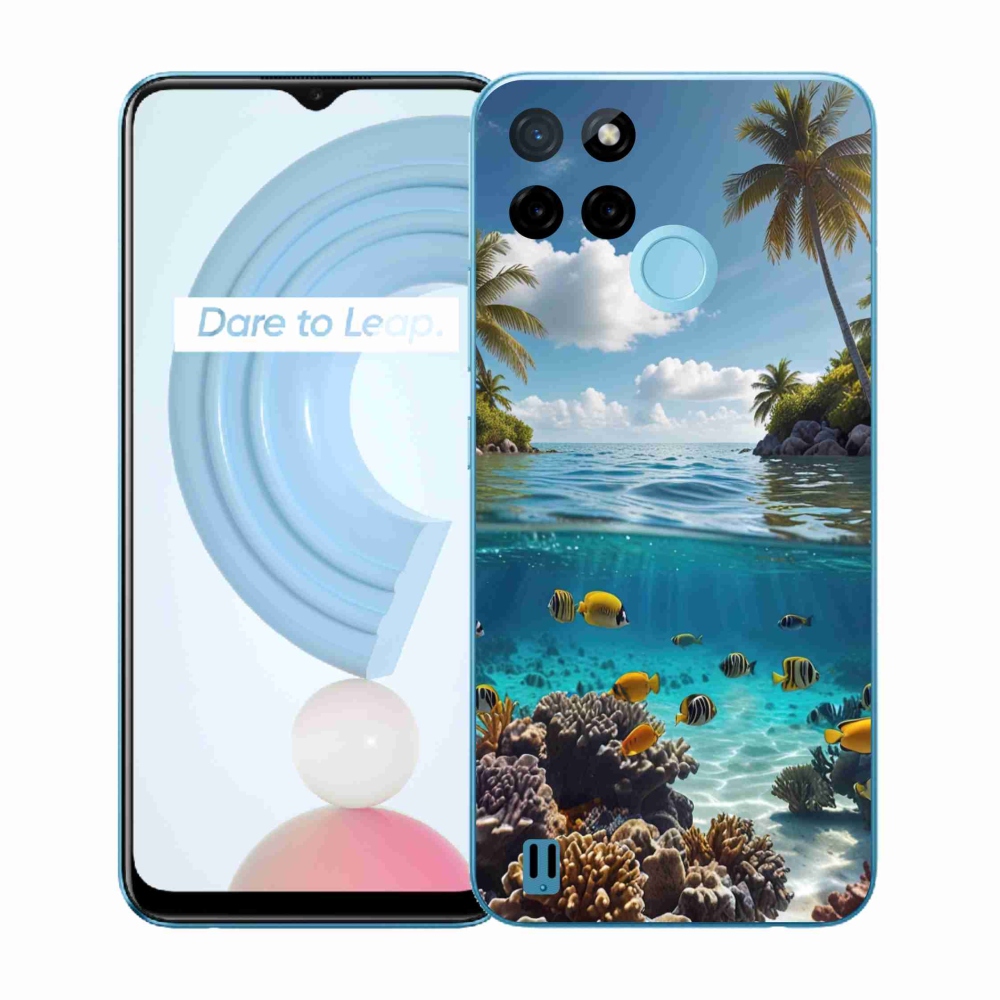 Zselés borítás mmCase a Realme C21Y/C25Y készülékhez - Sea World 4