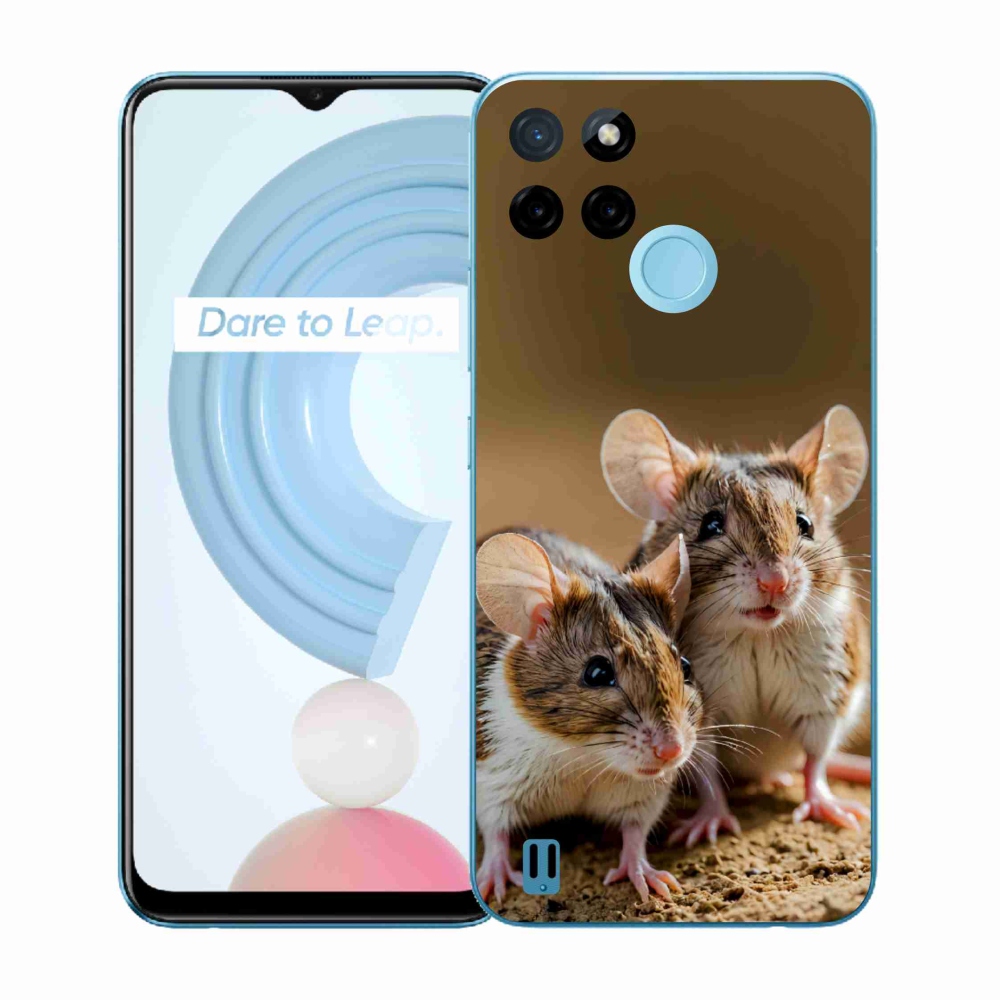 Zselés borító mmCase a Realme C21Y/C25Y készülékhez - egér duó