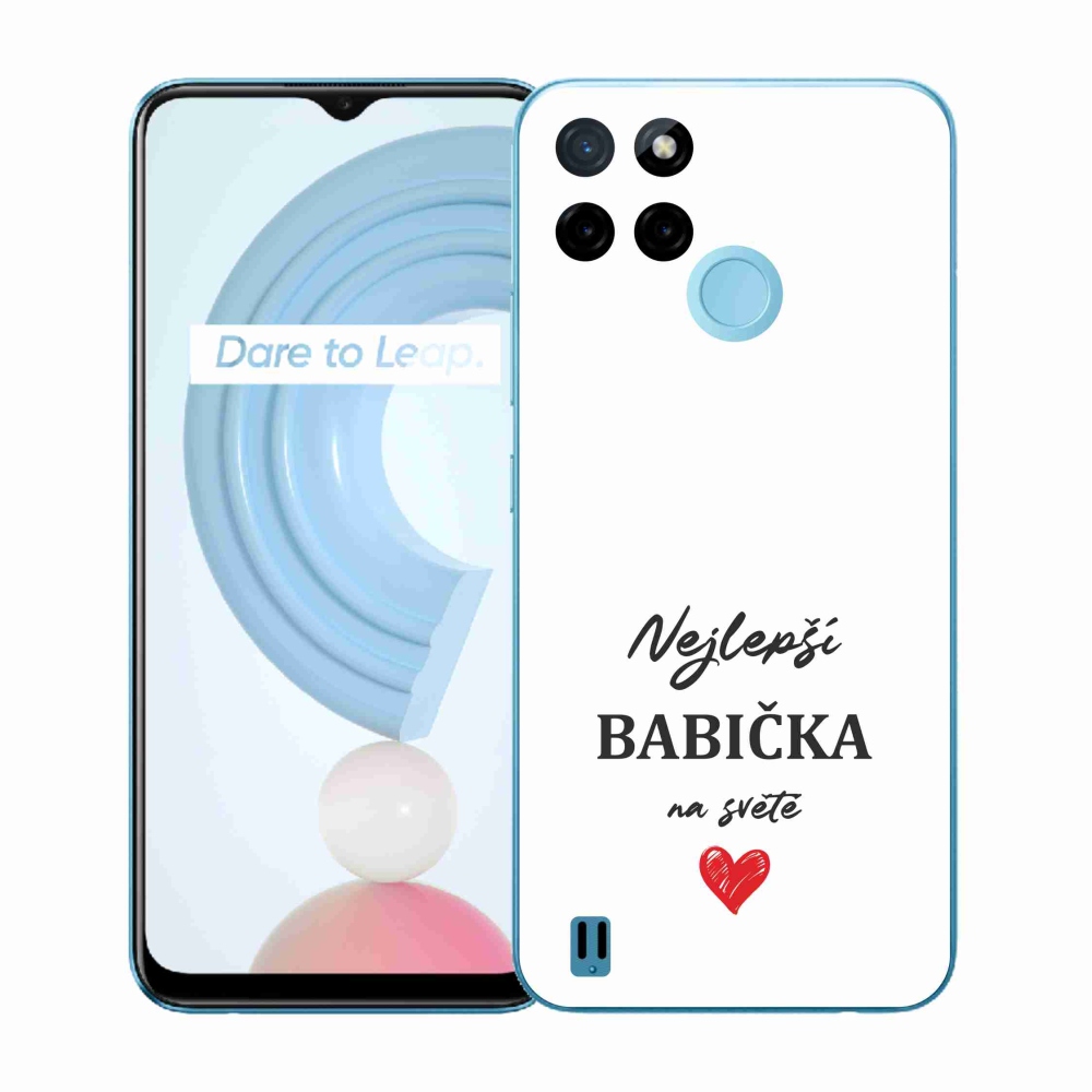 Gél tok mmCase a Realme C21Y/C25Y készülékhez - Best Grandma 1 fehér háttér