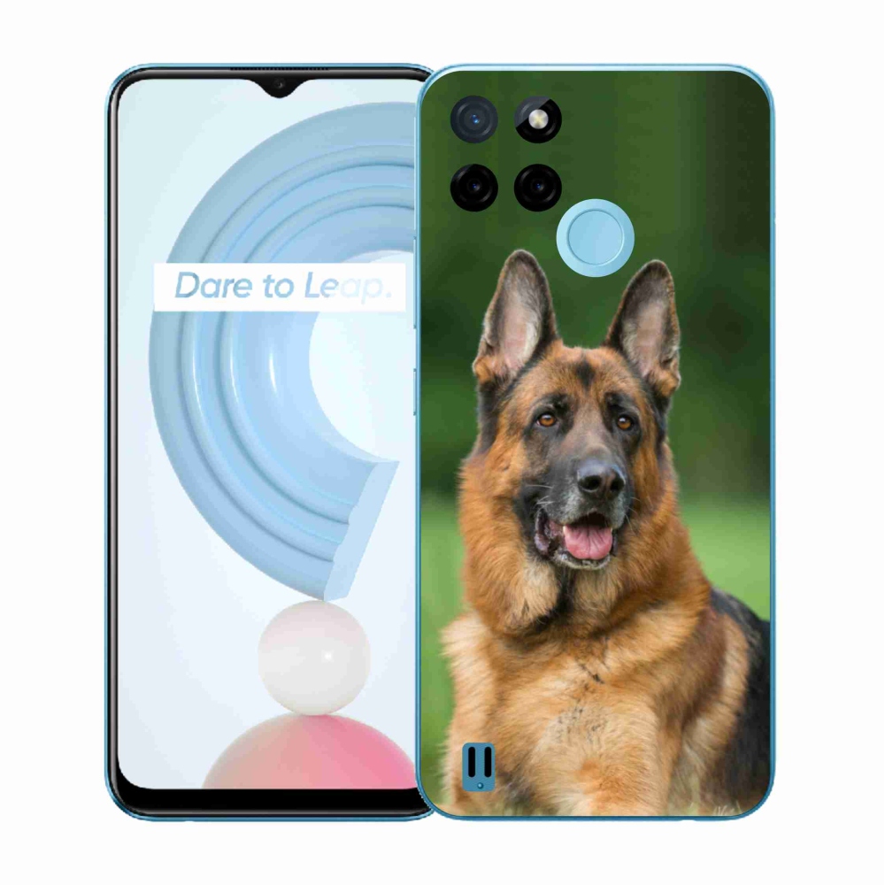 Zselés borítás mmCase a Realme C21Y/C25Y - Német juhászkutyához