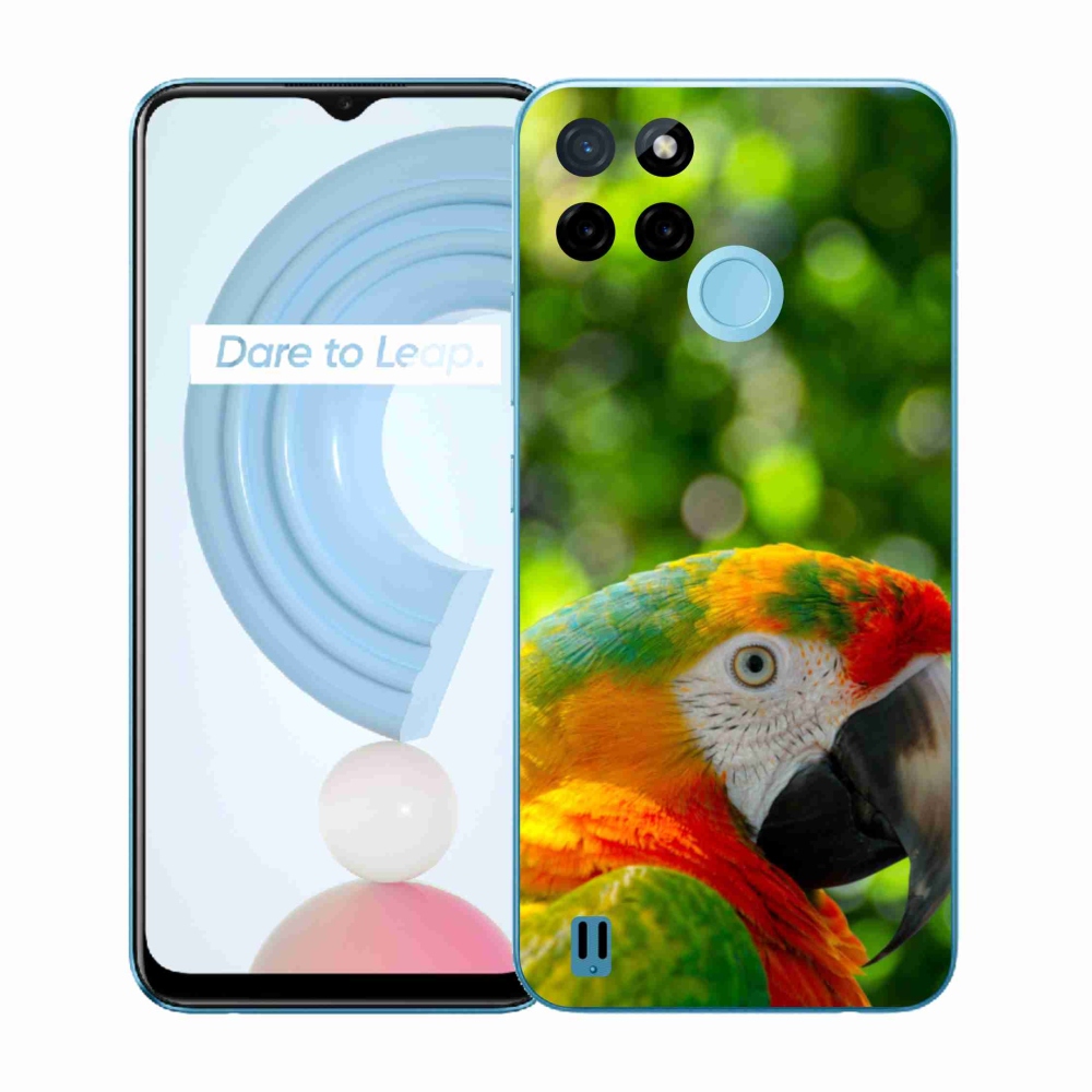 Zselés borítás mmCase a Realme C21Y/C25Y készülékhez - papagáj ara 3
