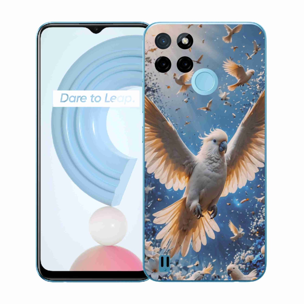 Zselés borítás mmCase a Realme C21Y/C25Y készülékhez - kakadu papagáj