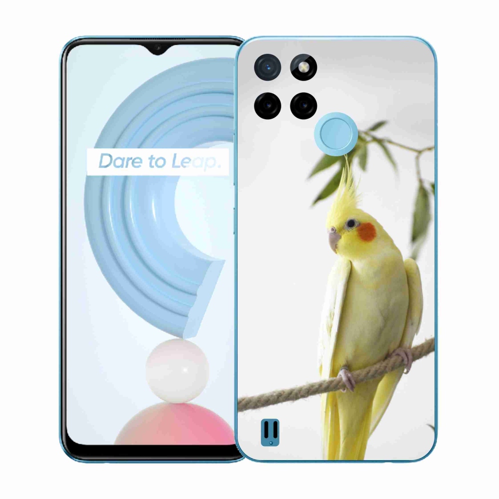 Zselés tok mmCase a Realme C21Y/C25Y készülékhez - papagáj korall színben