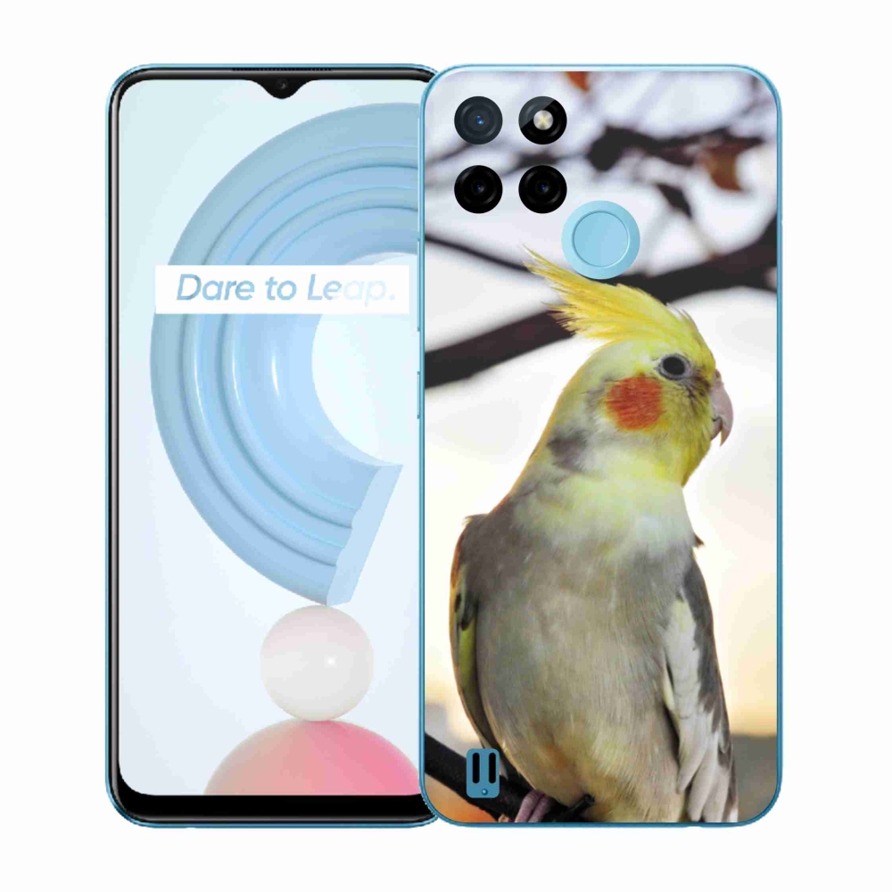 Zselés borítás mmCase a Realme C21Y/C25Y készülékhez - papagáj korela