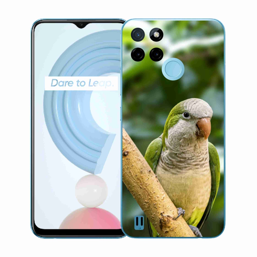 Zselés tok mmCase a Realme C21Y/C25Y készülékhez - papagáj