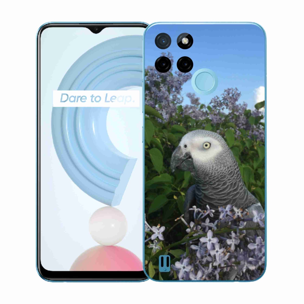 Zselés tok mmCase a Realme C21Y/C25Y készülékhez - papagáj