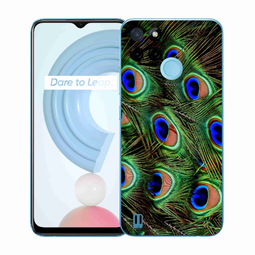 Zselés borítás mmCase a Realme C21Y/C25Y készülékhez - pávatoll
