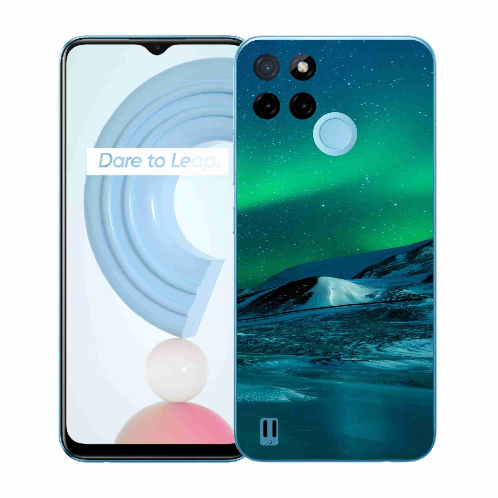 Zselés borítás mmCase a Realme C21Y/C25Y készülékhez - sarki fény