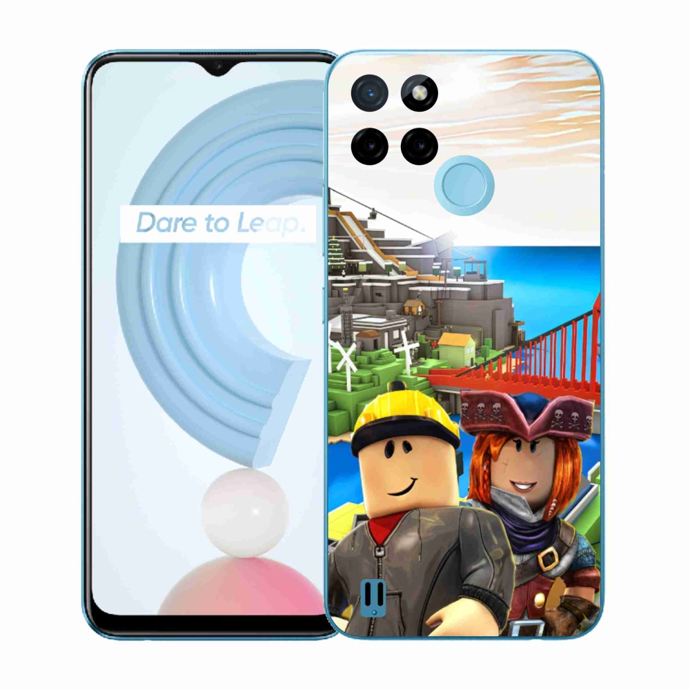 Zselés borító mmCase a Realme C21Y/C25Y készülékhez - roblox 1