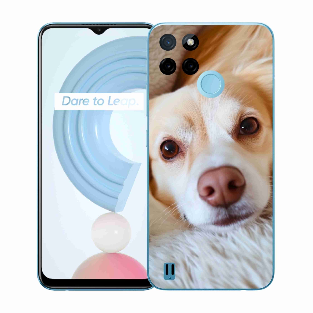 Zselés borítás mmCase a Realme C21Y/C25Y készülékhez - Aranyos Chihuahua