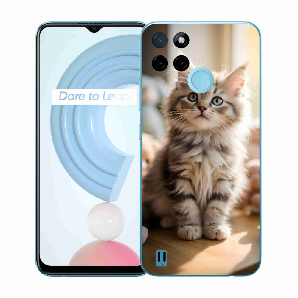 Zselés borítás mmCase a Realme C21Y/C25Y készülékhez - aranyos cica 10