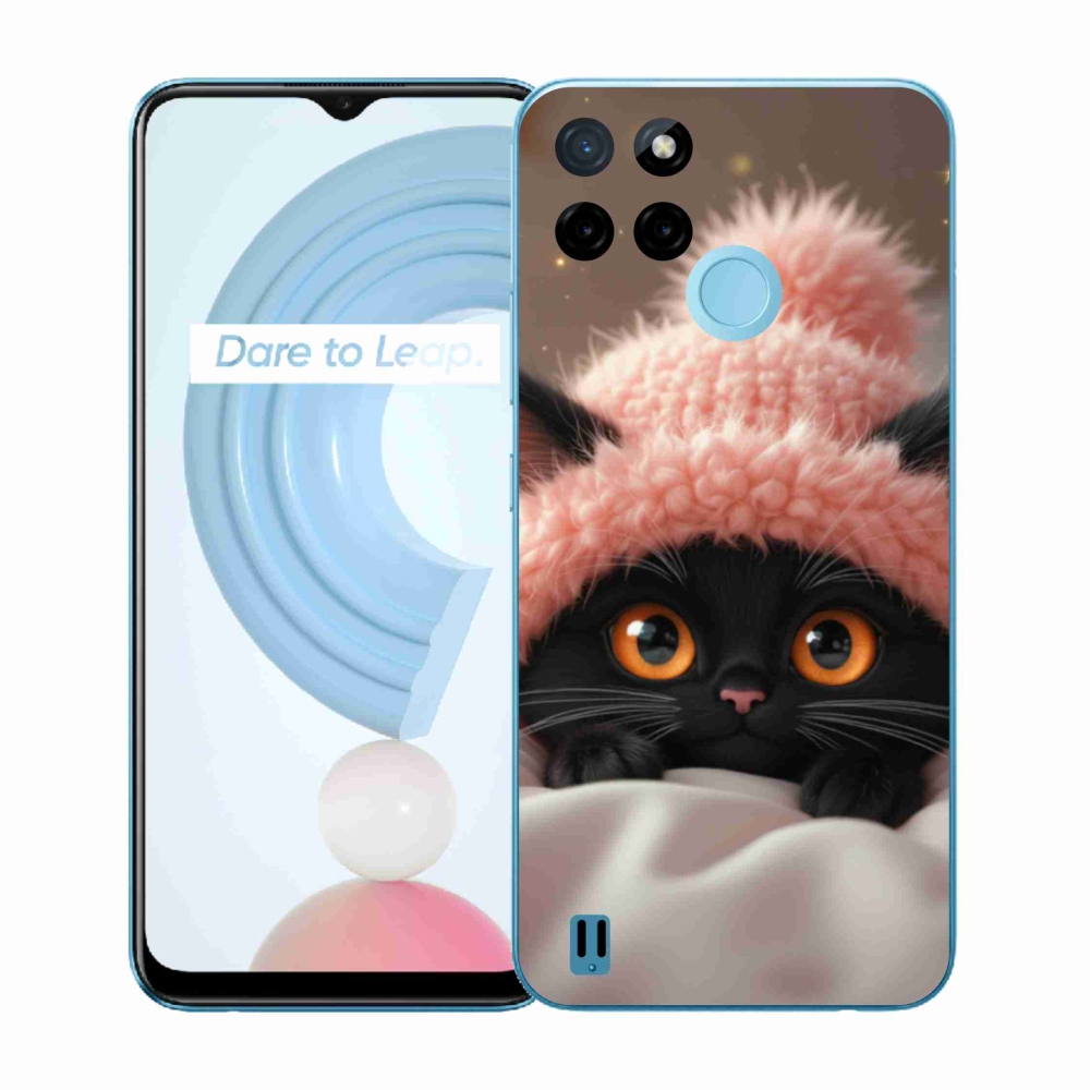Gél borítás mmCase a Realme C21Y/C25Y készülékhez - aranyos cica 7