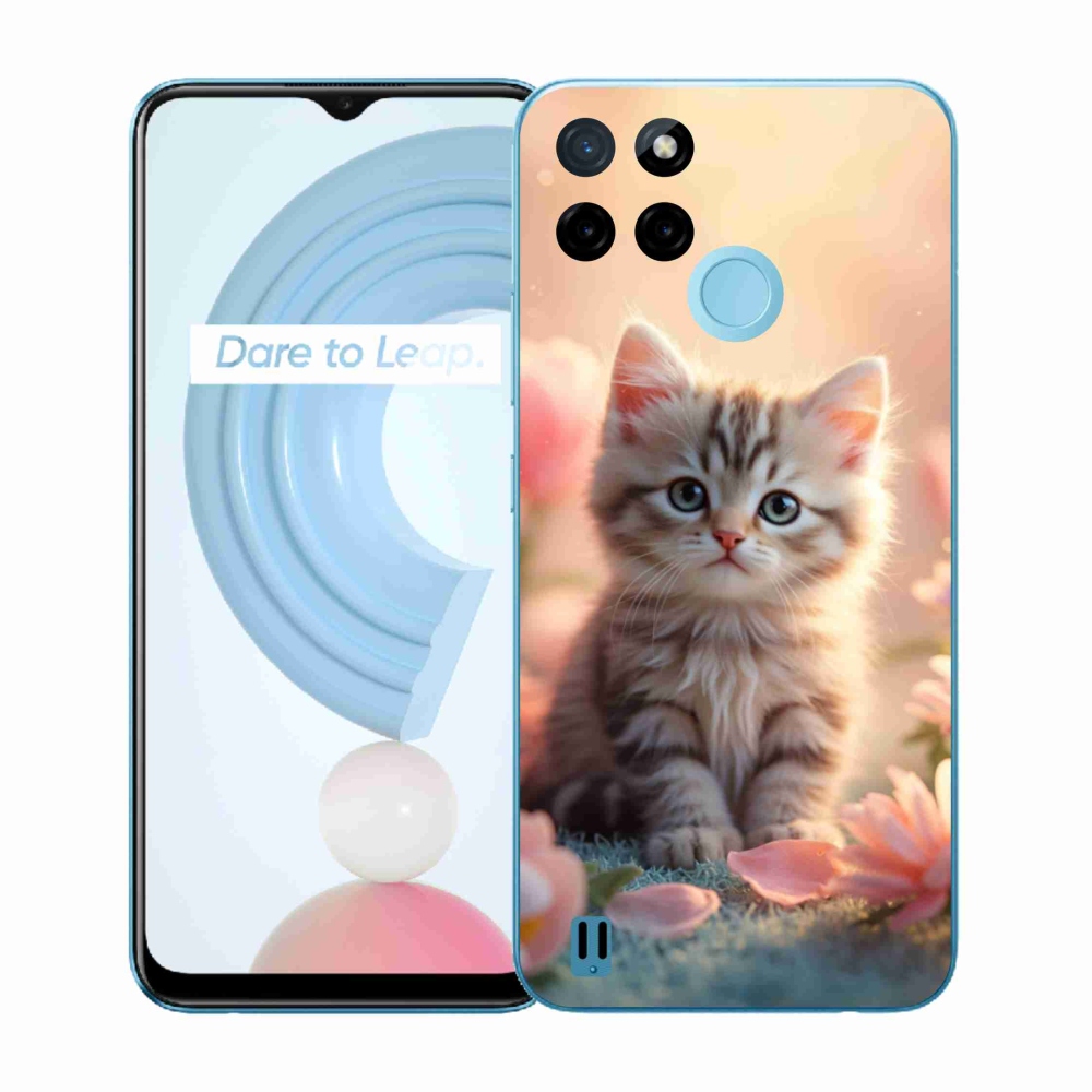 Gél borítás mmCase a Realme C21Y/C25Y készülékhez - aranyos cica 8