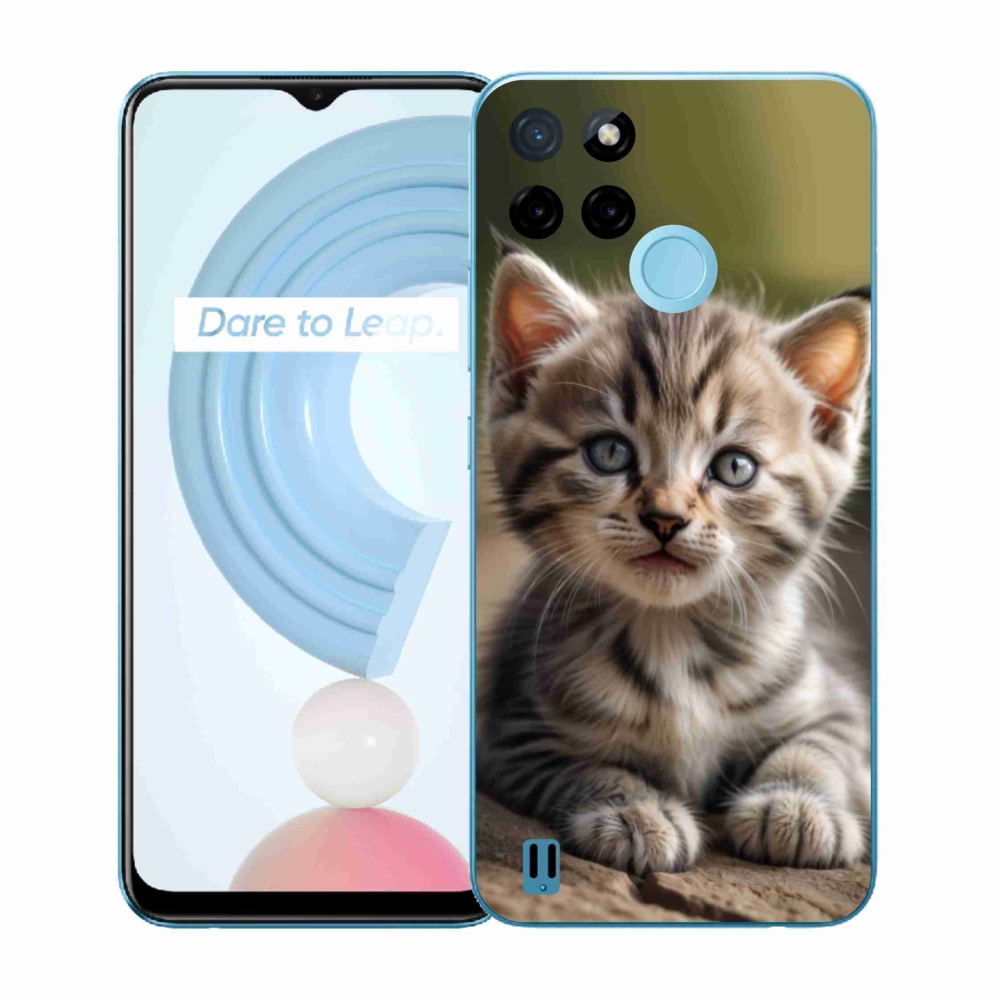 Gél borítás mmCase a Realme C21Y/C25Y készülékhez - aranyos cica 9