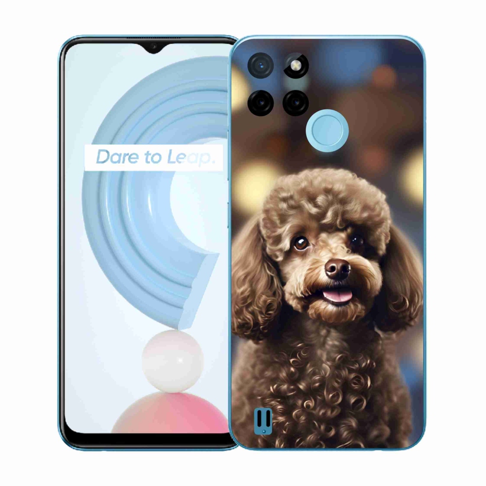 Zselés borítás mmCase a Realme C21Y/C25Y készülékhez - aranyos uszkár