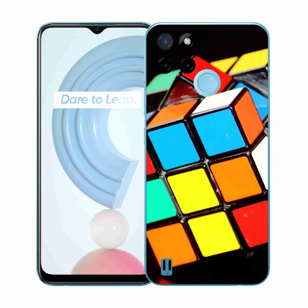 Zselés borítás mmCase a Realme C21Y/C25Y készülékhez - Rubik-kocka