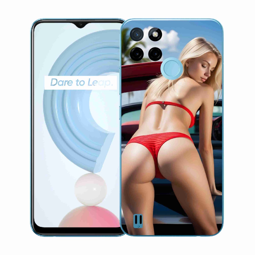 Gél borítás mmCase a Realme C21Y/C25Y készülékhez - szexi nő 2
