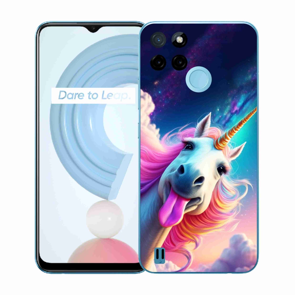 Zselés borító mmCase a Realme C21Y/C25Y készülékhez - őrült egyszarvú