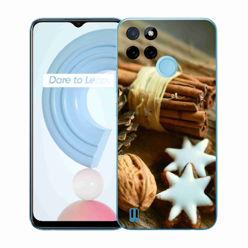 Zselés borítás mmCase a Realme C21Y/C25Y készülékhez - fahéj és mézeskalács