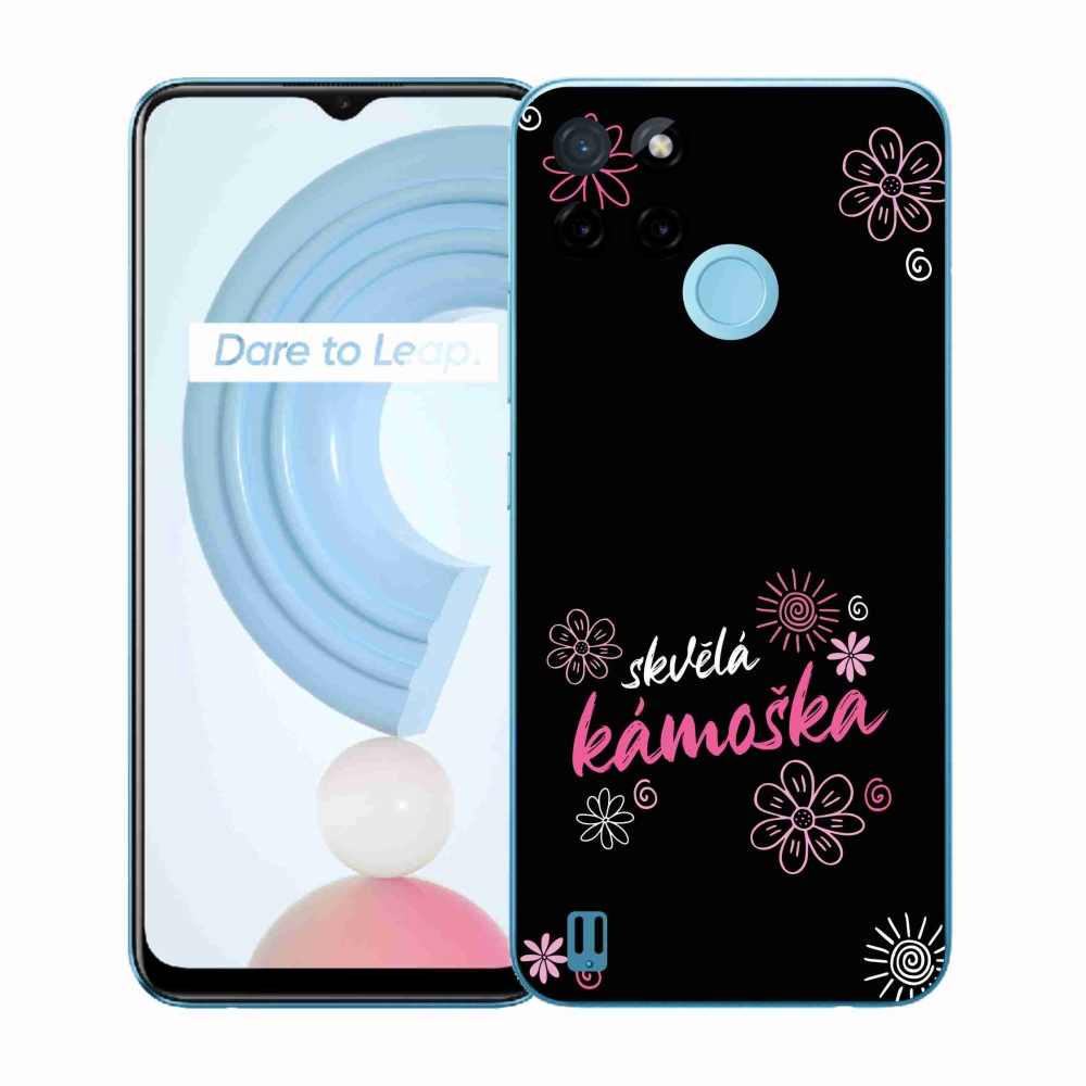 Zselés borítás mmCase a Realme C21Y/C25Y készülékhez - nagyszerű pár fekete háttérrel