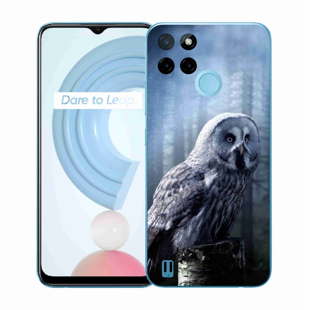 Zselés tok mmCase a Realme C21Y/C25Y készülékhez - bagoly