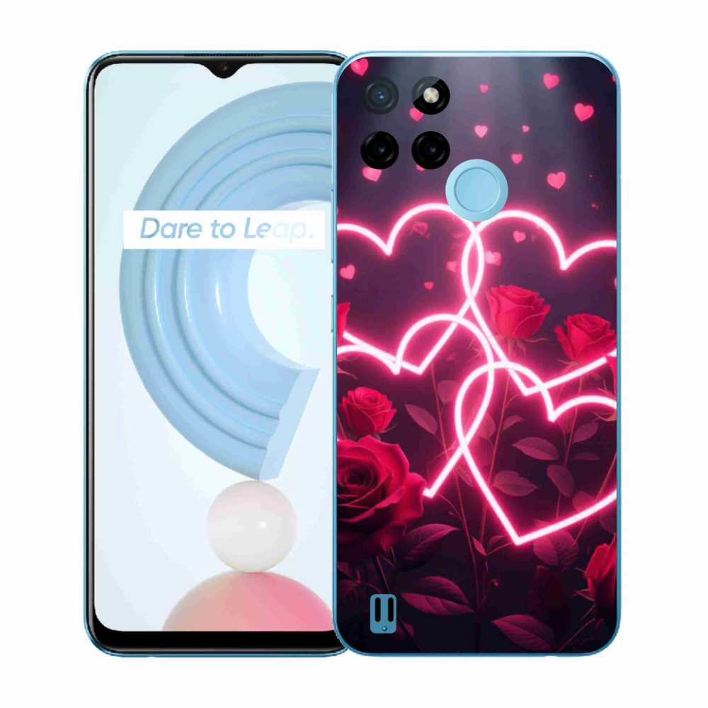 Gél borítás mmCase a Realme C21Y/C25Y készülékhez - a szerelem szíve
