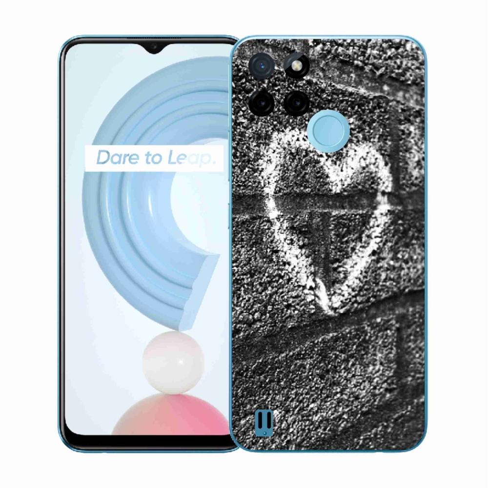 Zselés borítás mmCase a Realme C21Y/C25Y készülékhez - szív a falon
