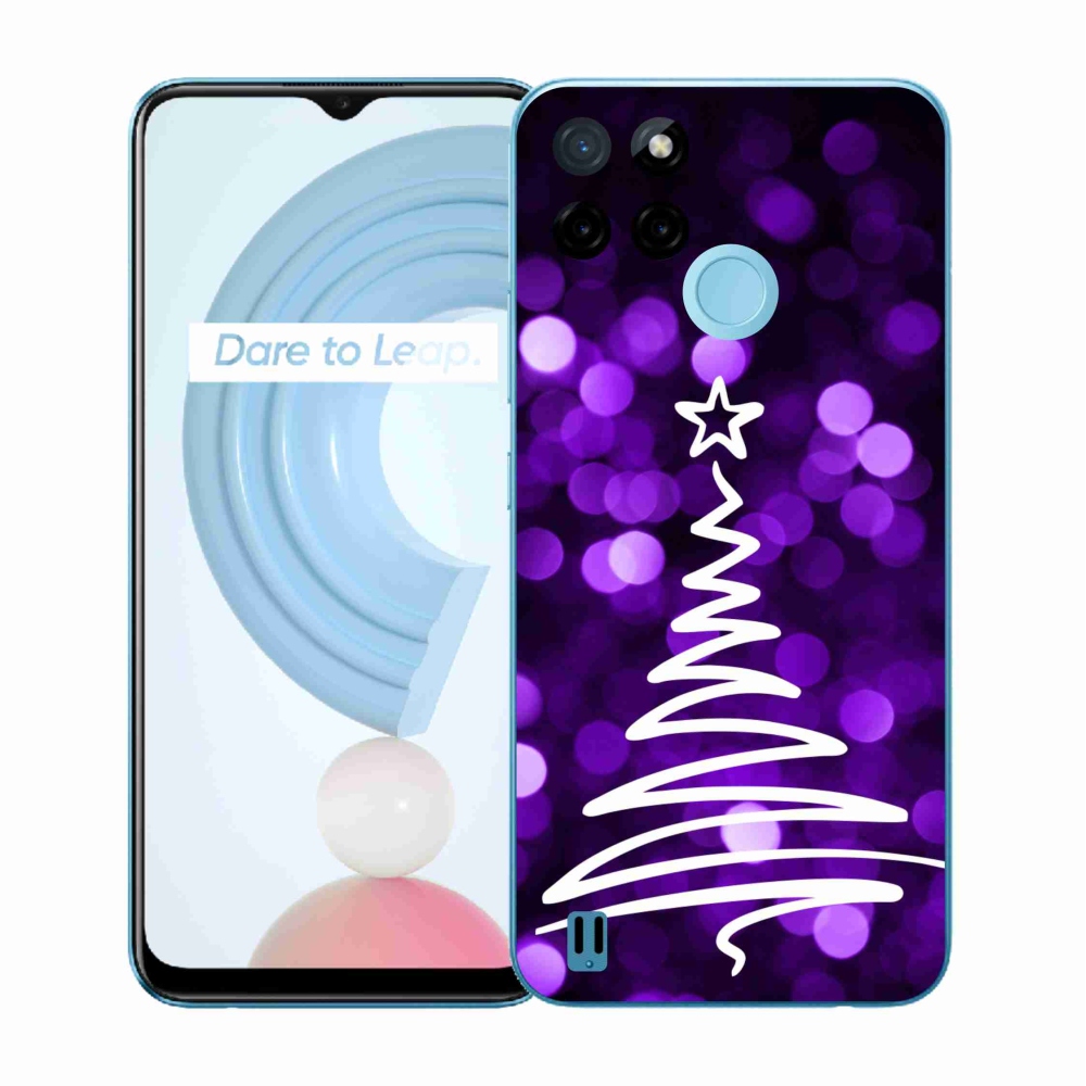 Zselés tok mmCase a Realme C21Y/C25Y készülékhez - fa