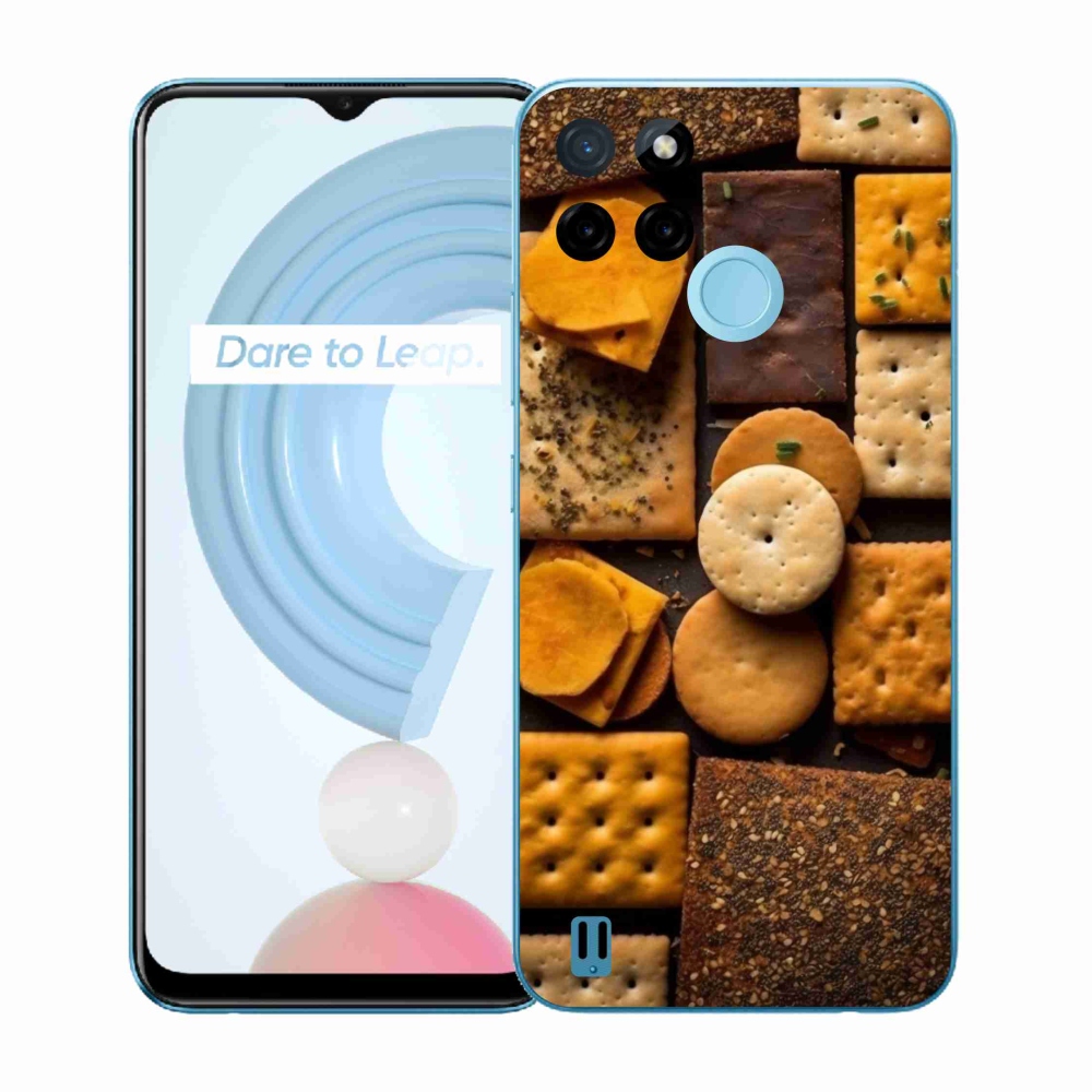 Zselés borító mmCase a Realme C21Y/C25Y készülékhez - kekszek