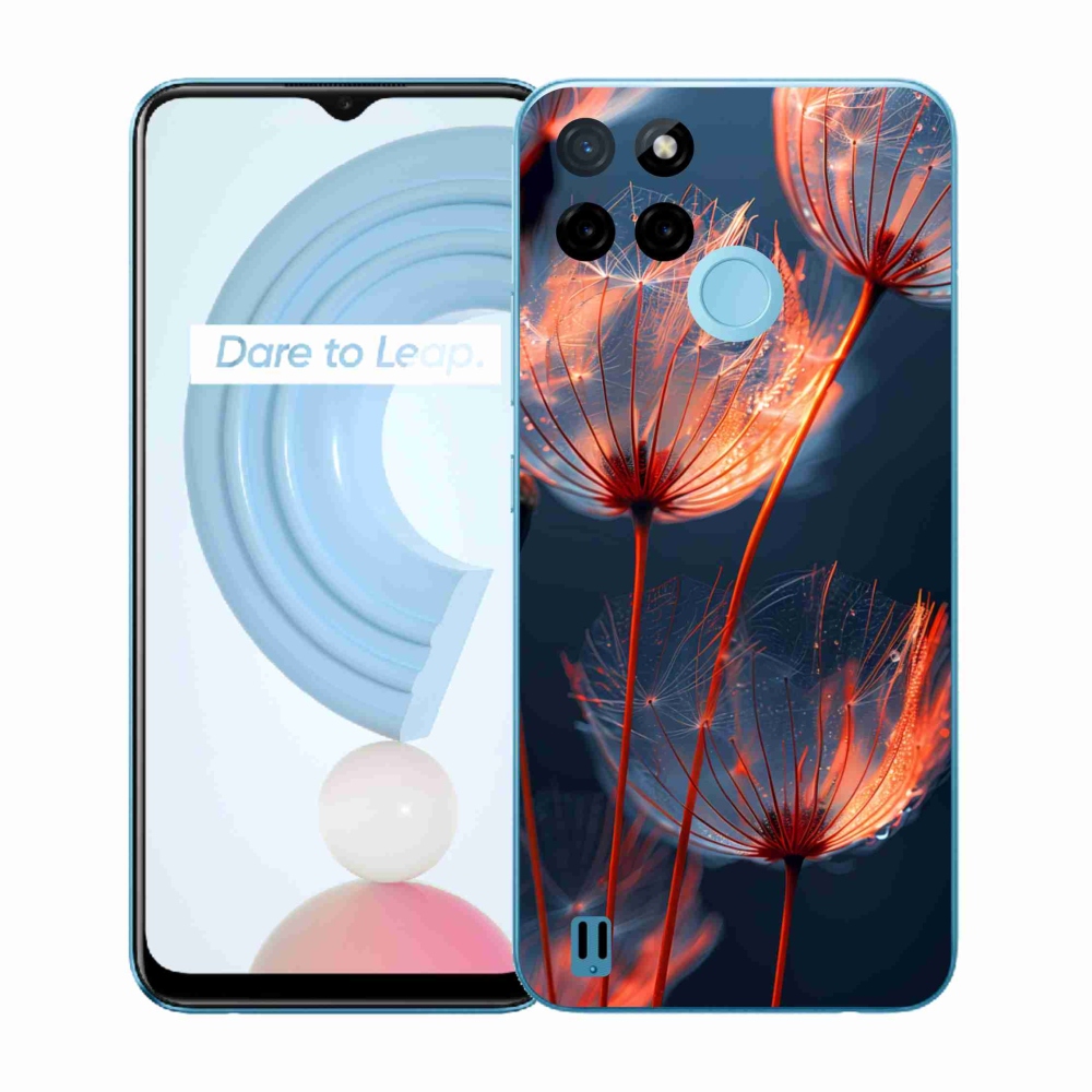 Zselés borító mmCase a Realme C21Y/C25Y készülékhez - világító pehely