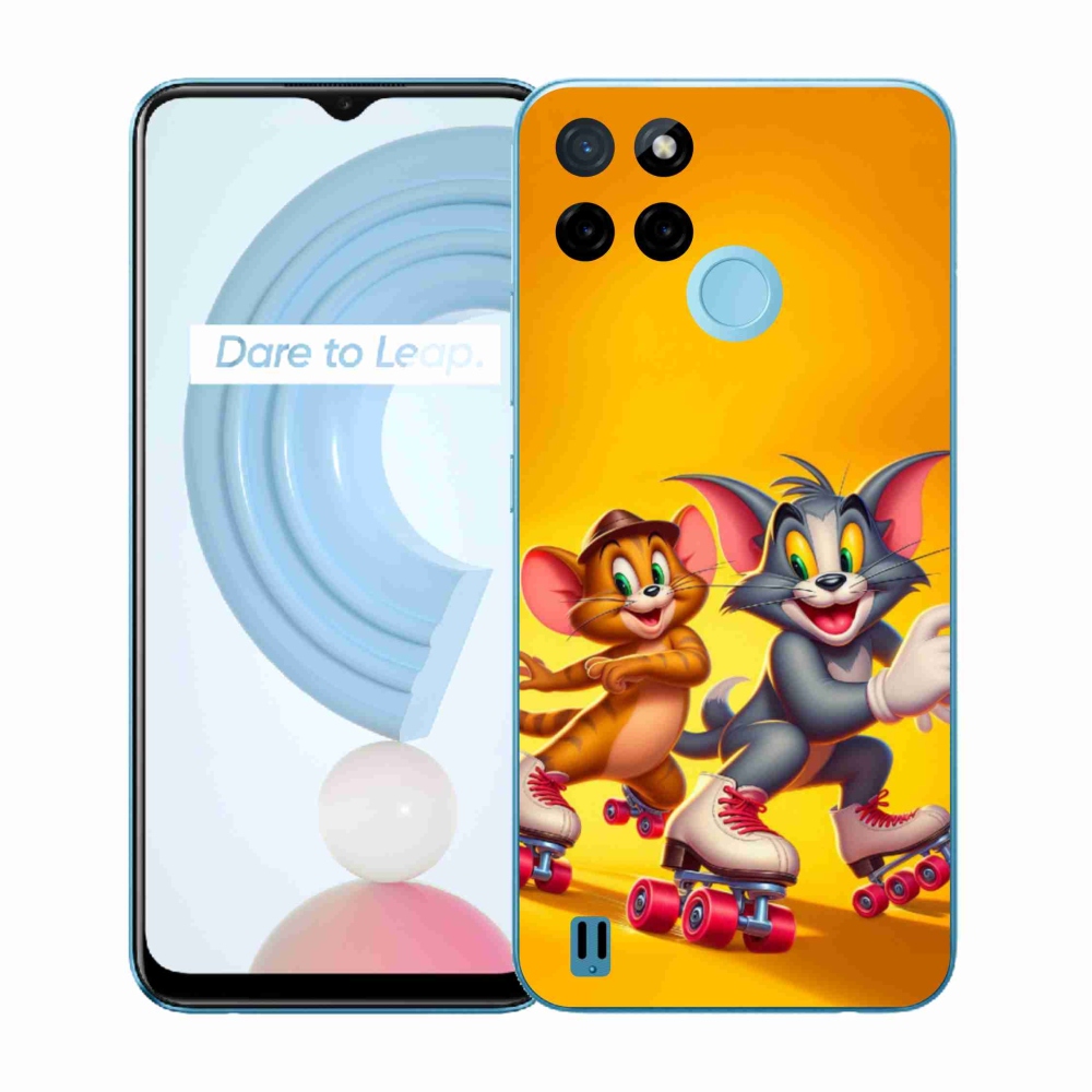 Zselés borítás mmCase a Realme C21Y/C25Y készülékhez - tom a jerry