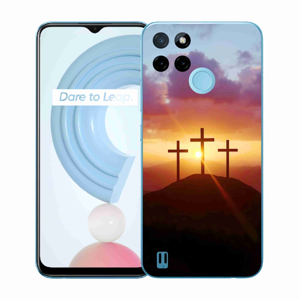 Zselés borító mmCase a Realme C21Y/C25Y készülékhez - három kereszt
