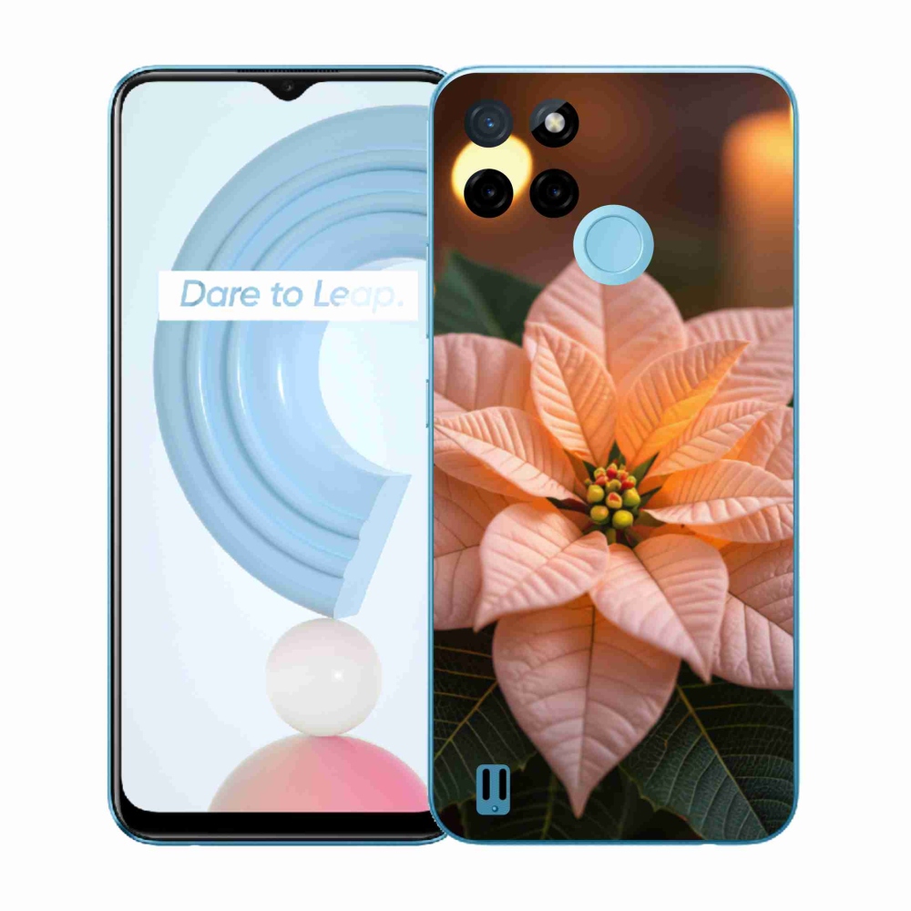 Zselés borító mmCase a Realme C21Y/C25Y készülékhez - mikulásvirág