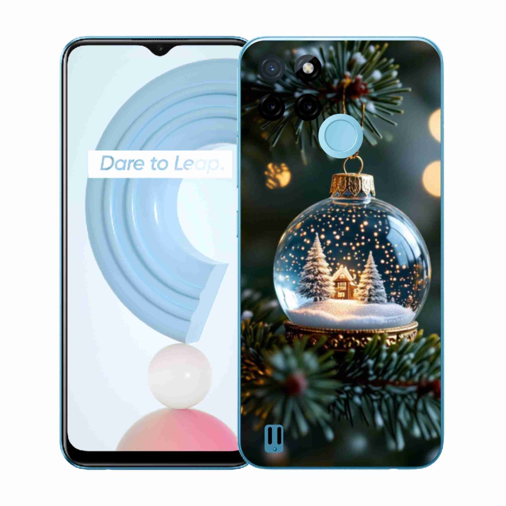 Zselés borítás mmCase a Realme C21Y/C25Y készülékhez - Karácsonyi gömb 2