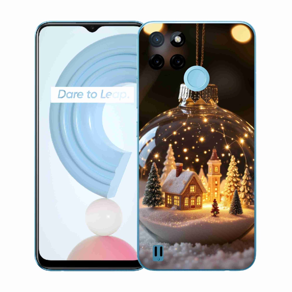 Zselés borítás mmCase a Realme C21Y/C25Y készülékhez - Karácsonyi gömb 3