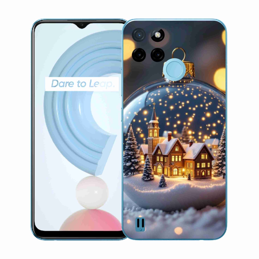 Zselés borítás mmCase a Realme C21Y/C25Y készülékhez - Karácsonyi gömb 4