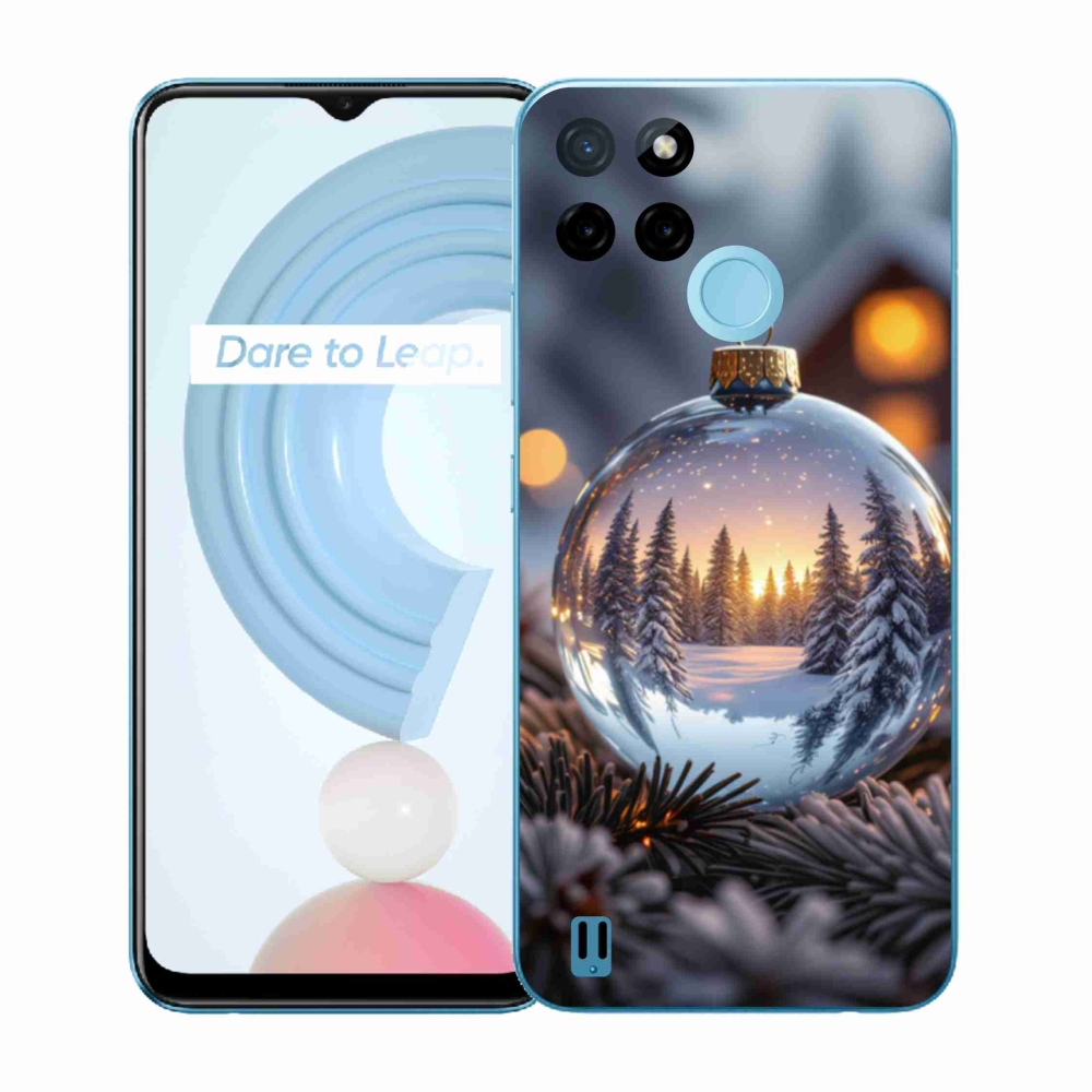Gél borítás mmCase a Realme C21Y/C25Y készülékhez - Karácsonyi dekoráció