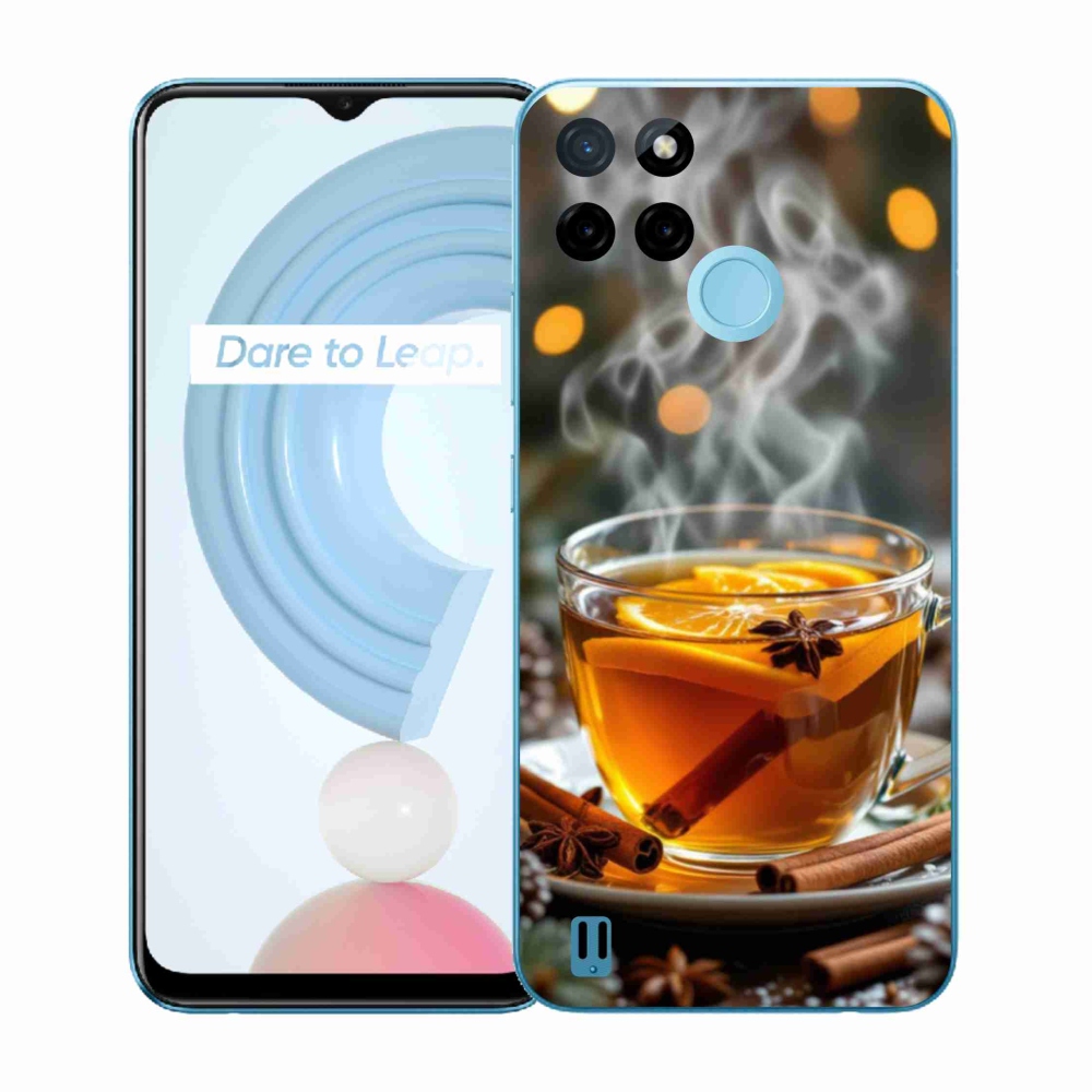 Zselés borítás mmCase a Realme C21Y/C25Y készülékhez - karácsonyi lyukasztó