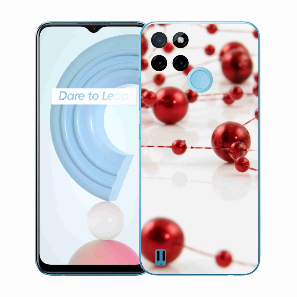 Zselés borítás mmCase a Realme C21Y/C25Y készülékhez - karácsonyi lánc