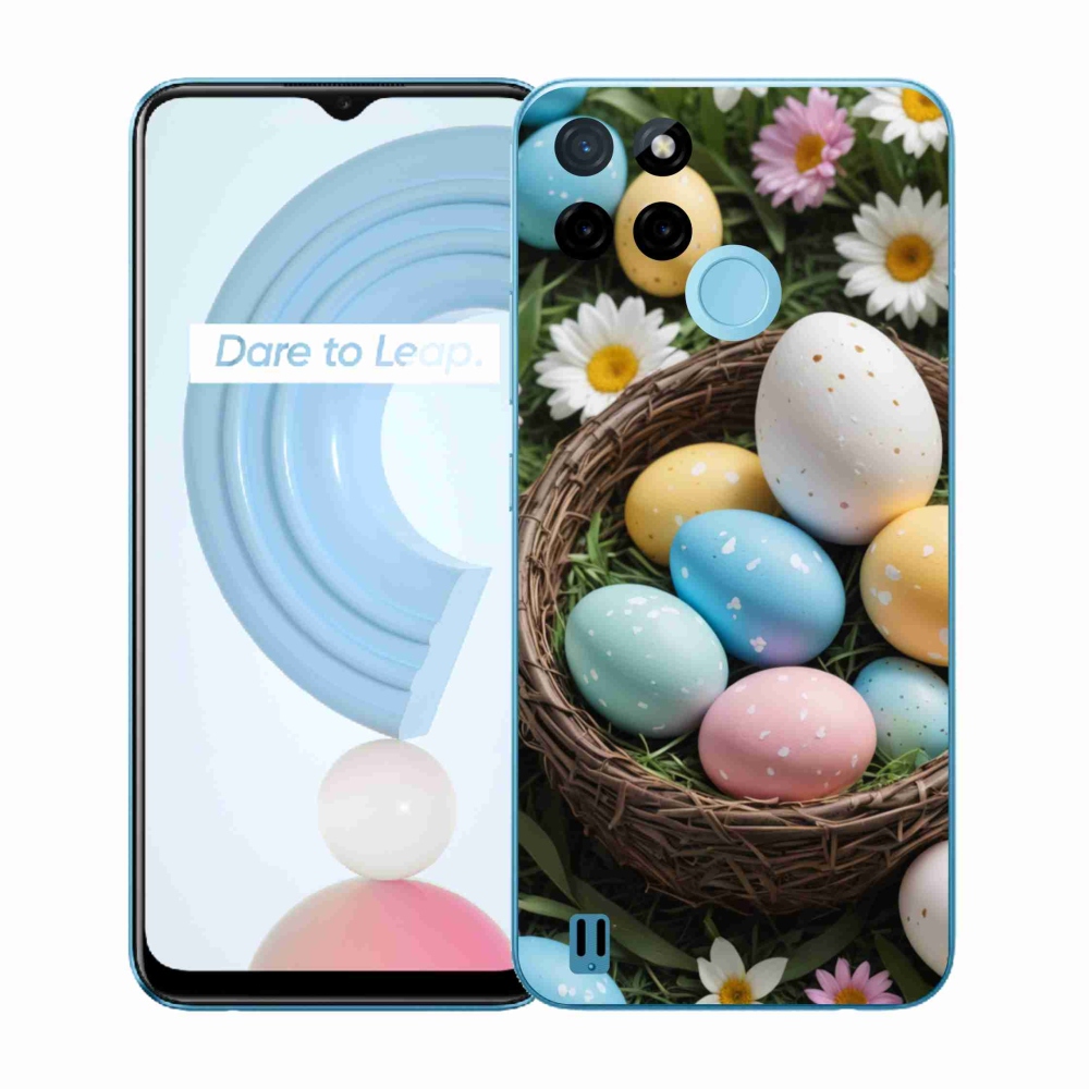 Zselés tok mmCase a Realme C21Y/C25Y készülékhez - Húsvéti tojások 2