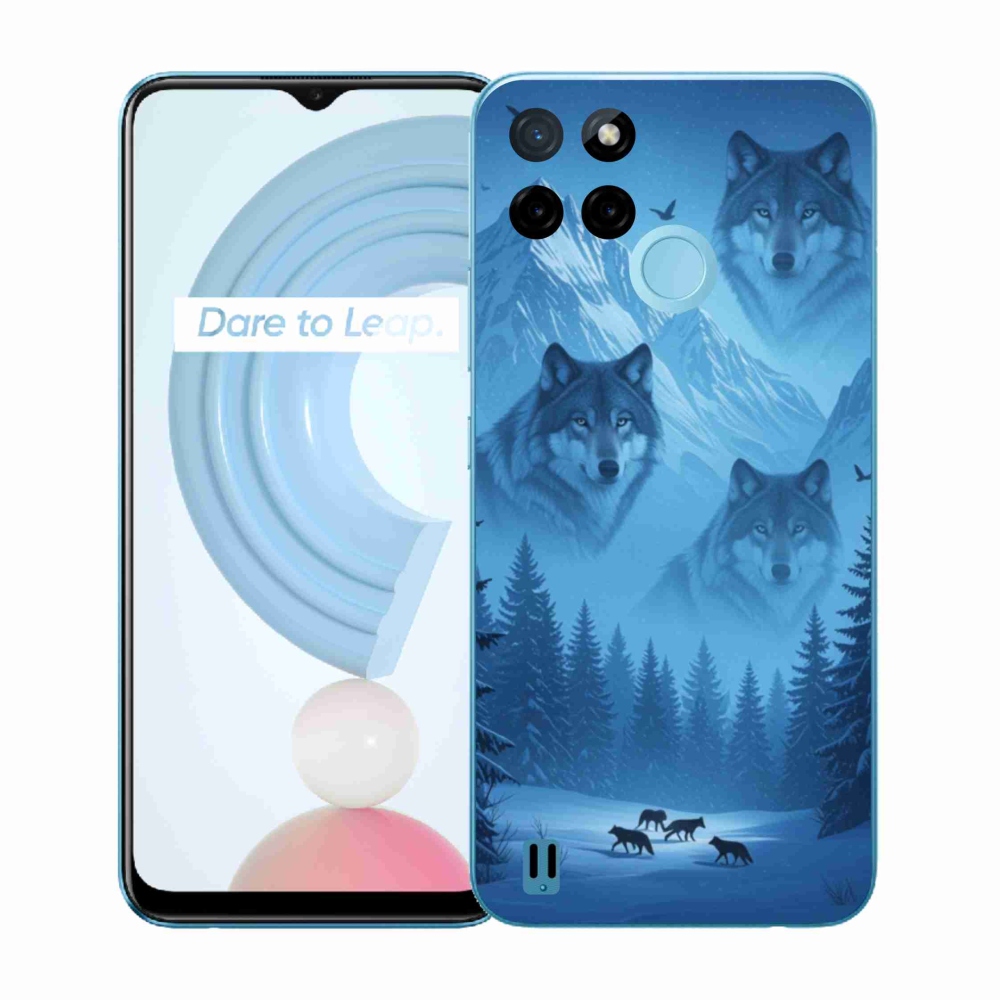 Zselés borítás mmCase a Realme C21Y/C25Y készülékhez - farkas csomag