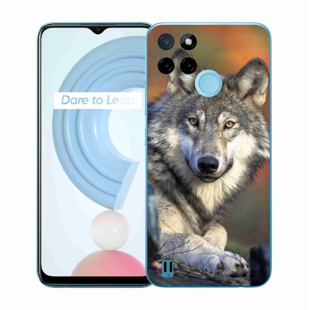 Zselés borítás mmCase a Realme C21Y/C25Y készülékhez - farkas