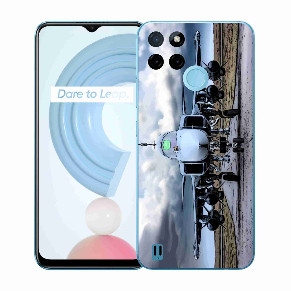 Zselés borítás mmCase a Realme C21Y/C25Y készülékhez - katonai repülőgépekhez