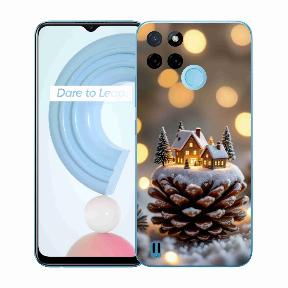 Zselés borítás mmCase a Realme C21Y/C25Y készülékhez - téli falu