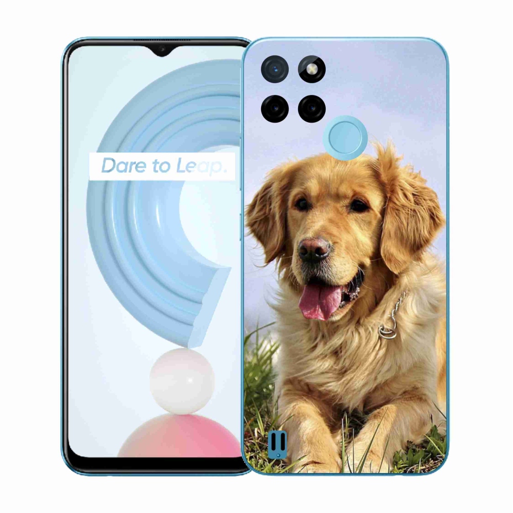 Zselés borítás mmCase a Realme C21Y/C25Y készülékhez - arany retriever